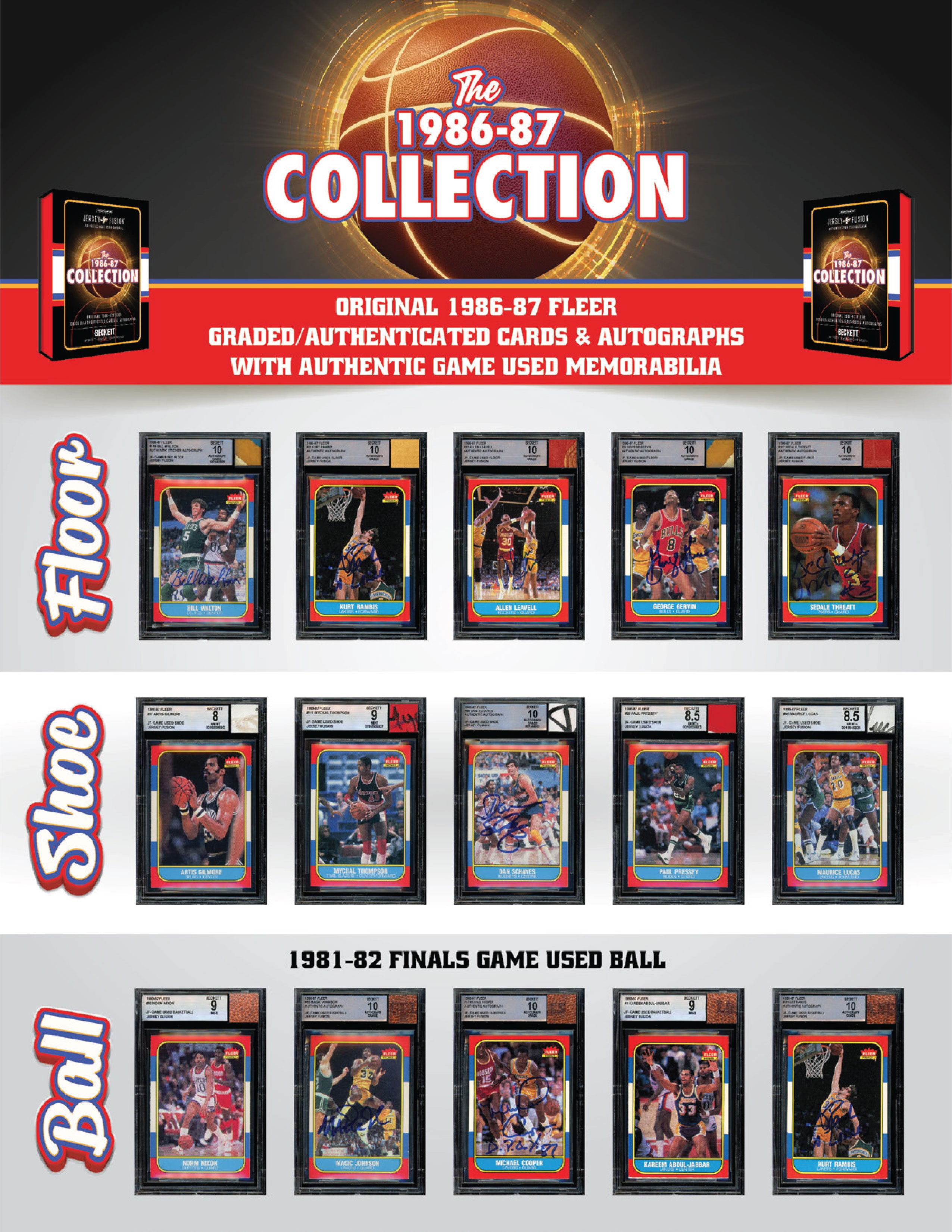 Jersey Fusion: The 1986-87 Collection FINALE Box - (1) BAS/BGS Card Per Box