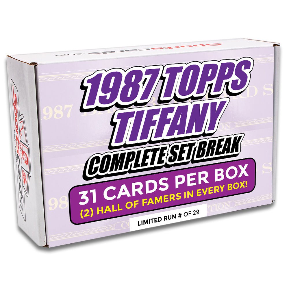1987 TOPPS TIFFANY BASEBALL COMPLETE SET BREAK - 31 CARDS PER BOX! 2 HOFERS PER BOX!