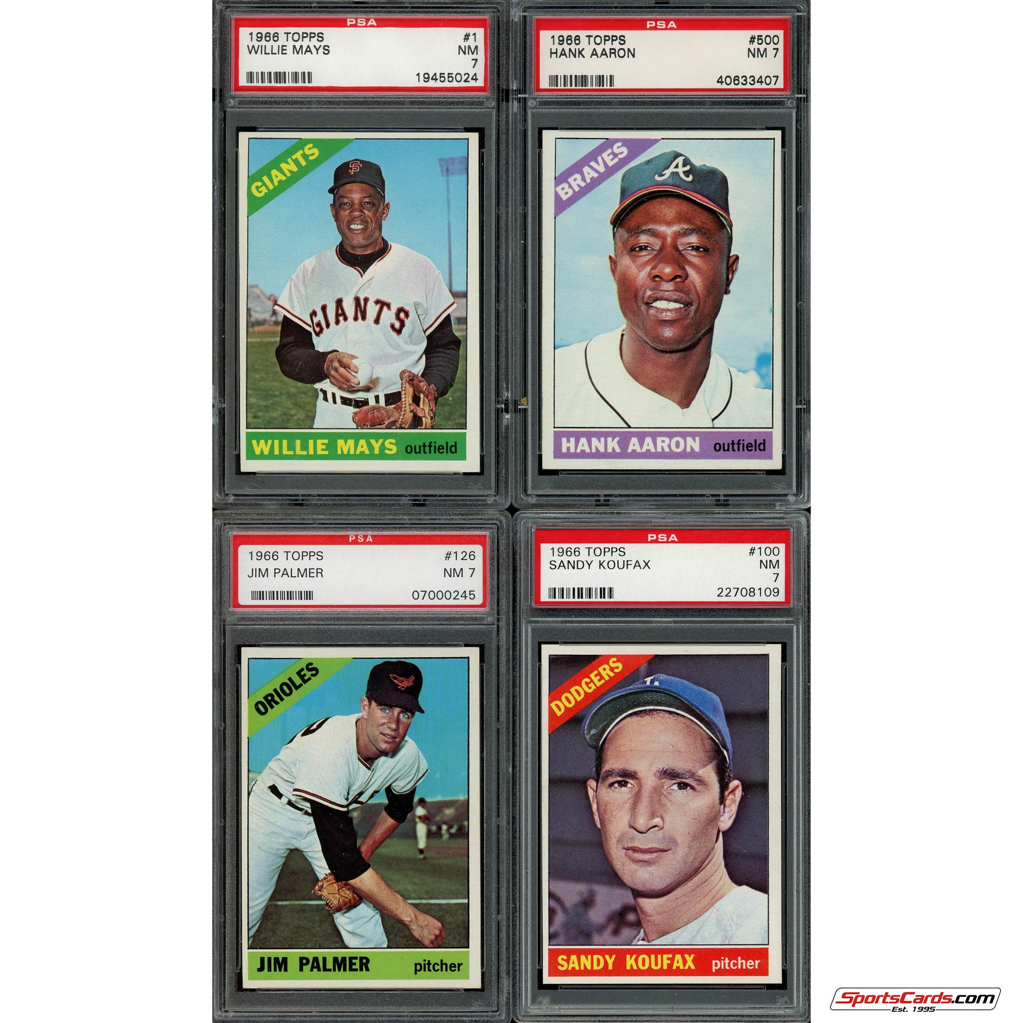 1966 Topps Baseball Complete Graded Set Break - (1) PSA 7 or Better Graded Card Per Box!