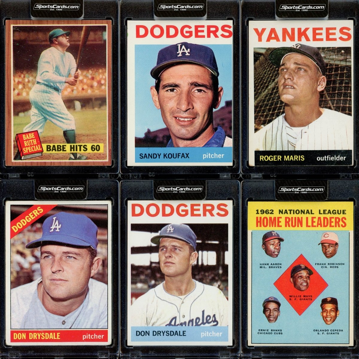 VINTAGE PRE-1979 HALL OF FAMER OR STAR BLACK PACK - BASEBALL