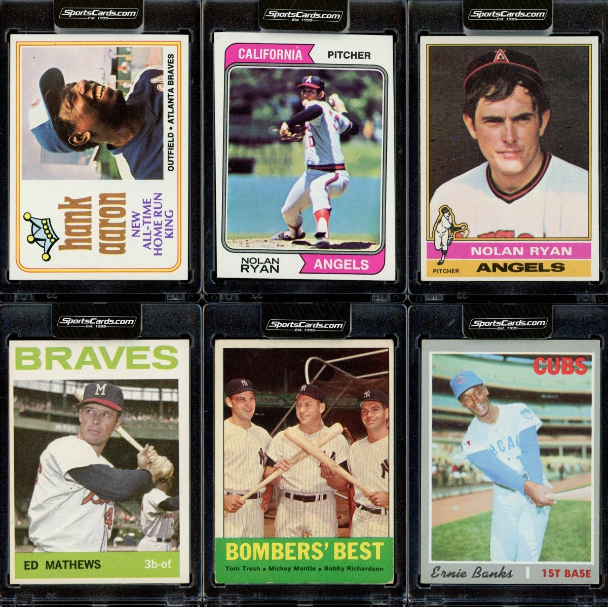 VINTAGE PRE-1979 HALL OF FAMER OR STAR BLACK PACK - BASEBALL