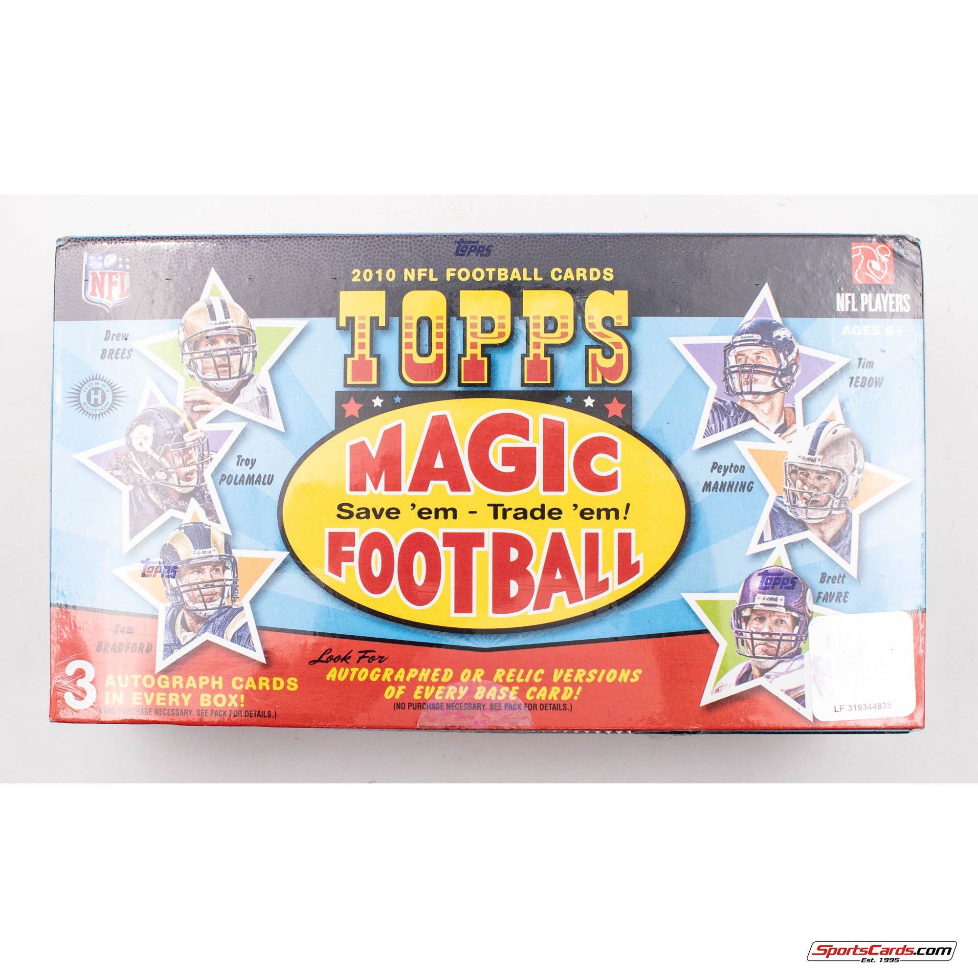 2010 Topps Magic Football Factory Sealed Hobby Box - 3 Autos Per Box!