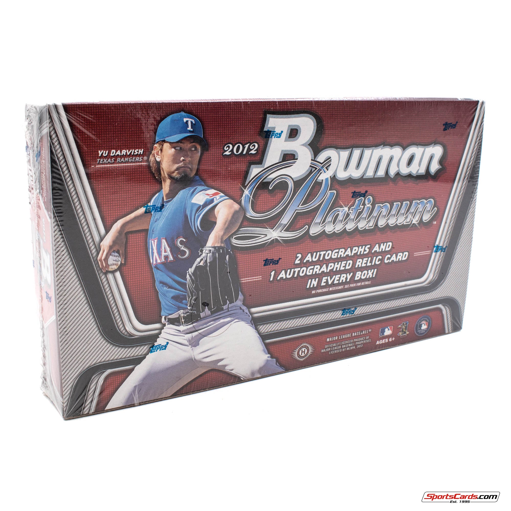 2012 Bowman Platinum Baseball Hobby Box - 3 Hits Per Box!