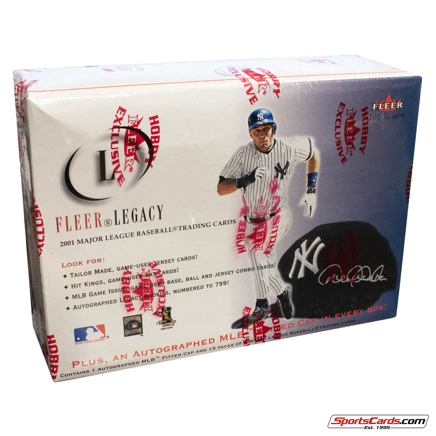 2001 Fleer Legacy Baseball Sealed Box - (1) Signed Hat Per Box + (15) Packs Ichiro Pujols RC