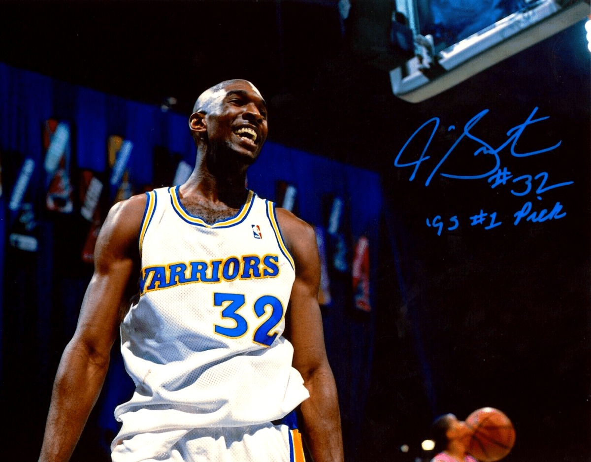 Joe Smith Signed Golden State Warriors 8x10 Photo w/ 95 #1 Pick LSCM COA #2