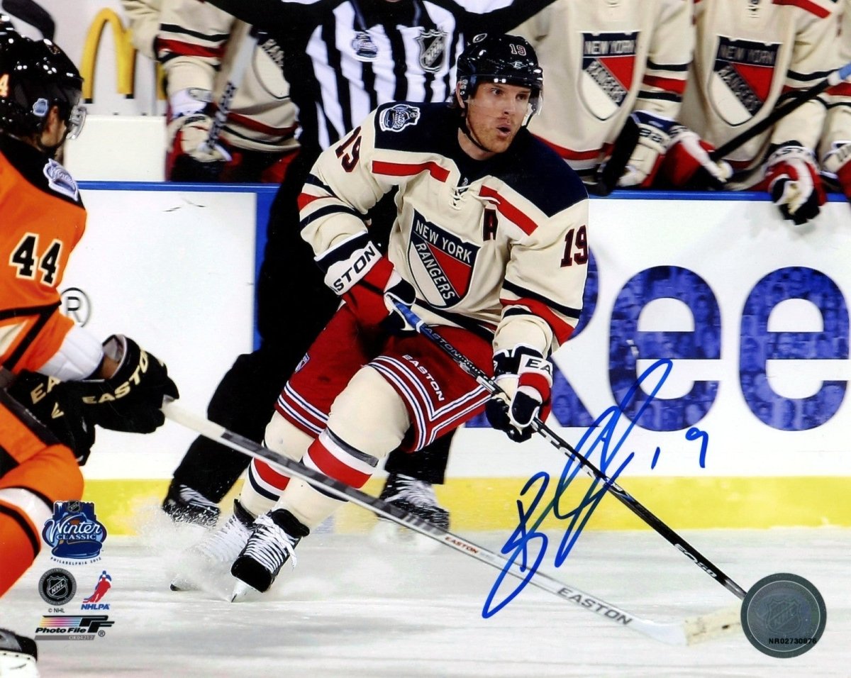 Brad Richards Signed New York Rangers 8x10 Winter Classic Photo File LSCM COA #1