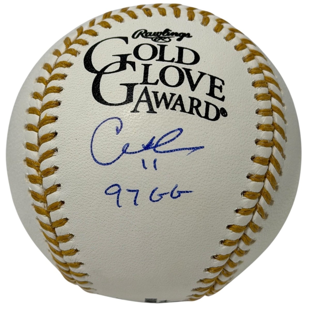 Chuck Knoblauch Signed Autographed Gold Glove Baseball w/ 97 GG JSA WITNESS COA