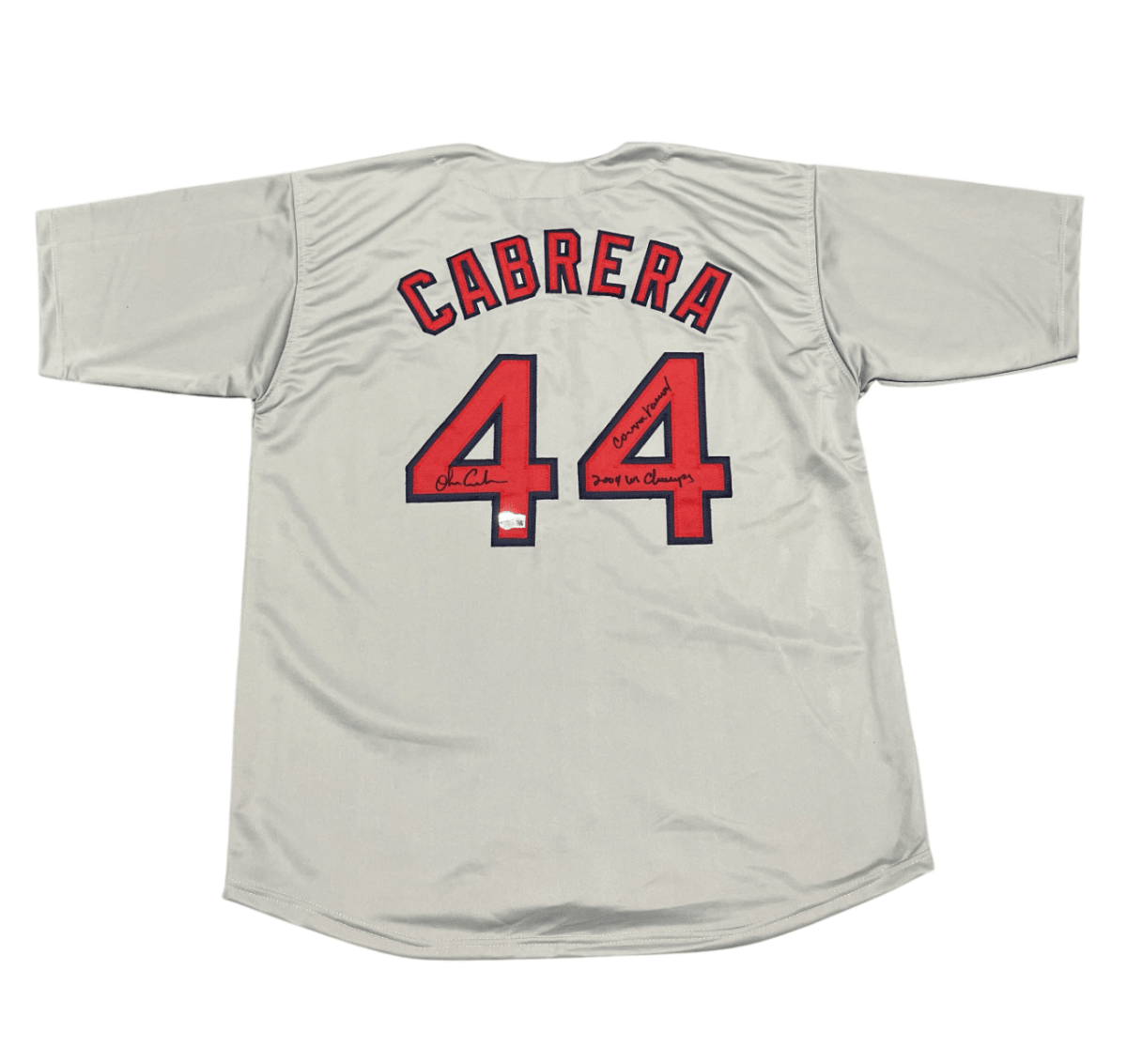 Orlando Cabrera Signed Boston Red Sox Custom Jersey w WS + Curse Beckett BAS COA
