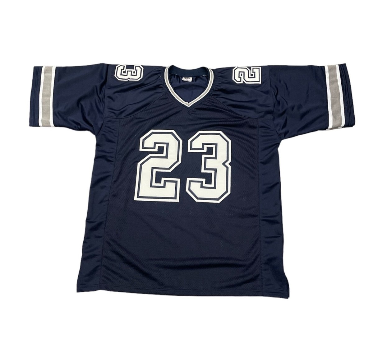 Rico Dowdle Signed Dallas Cowboys Custom Jersey w/ 2 Insc Beckett W BAS COA