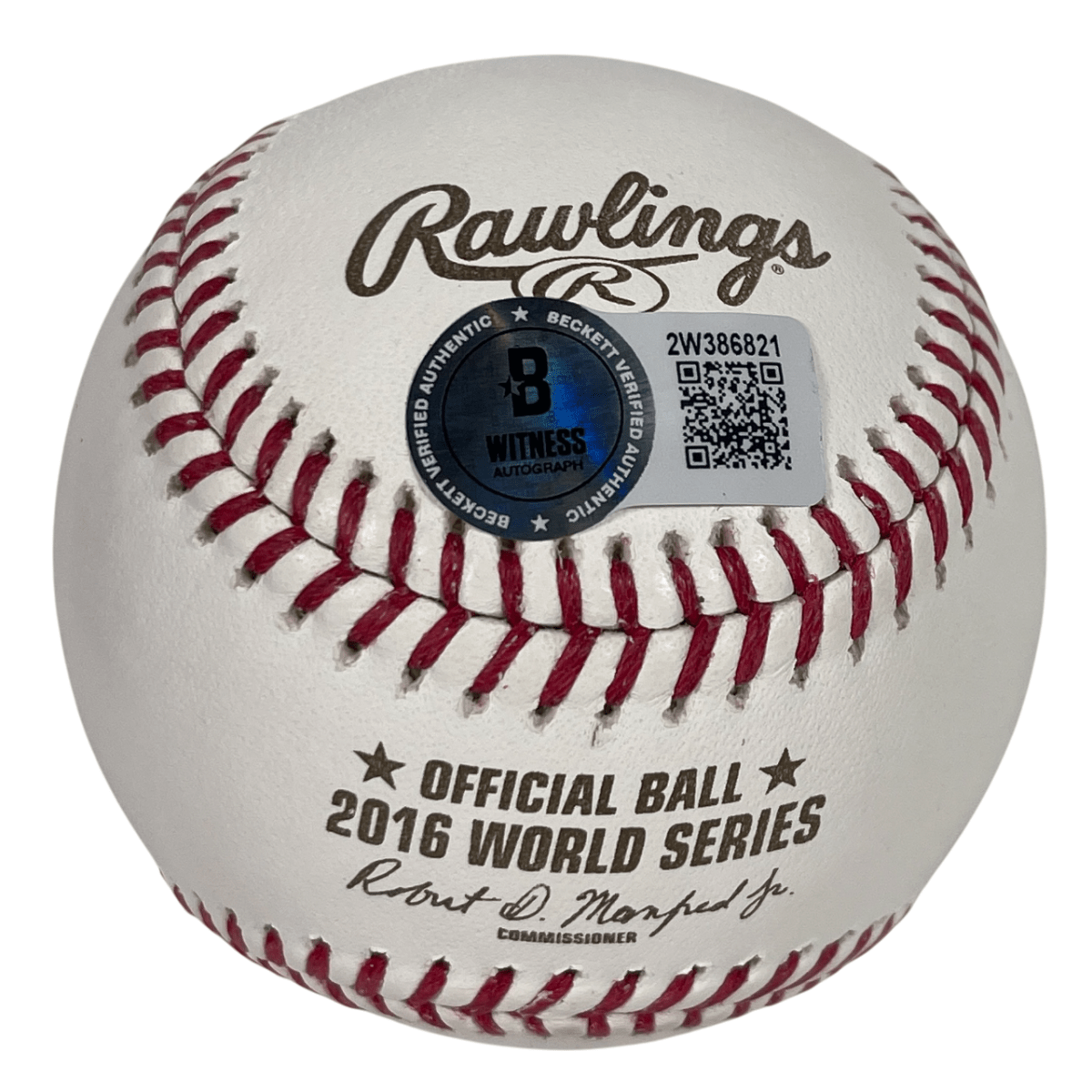 Ben Zobrist Signed Auto 2016 World Series Baseball w 2016 WS MVP Beckett BAS COA