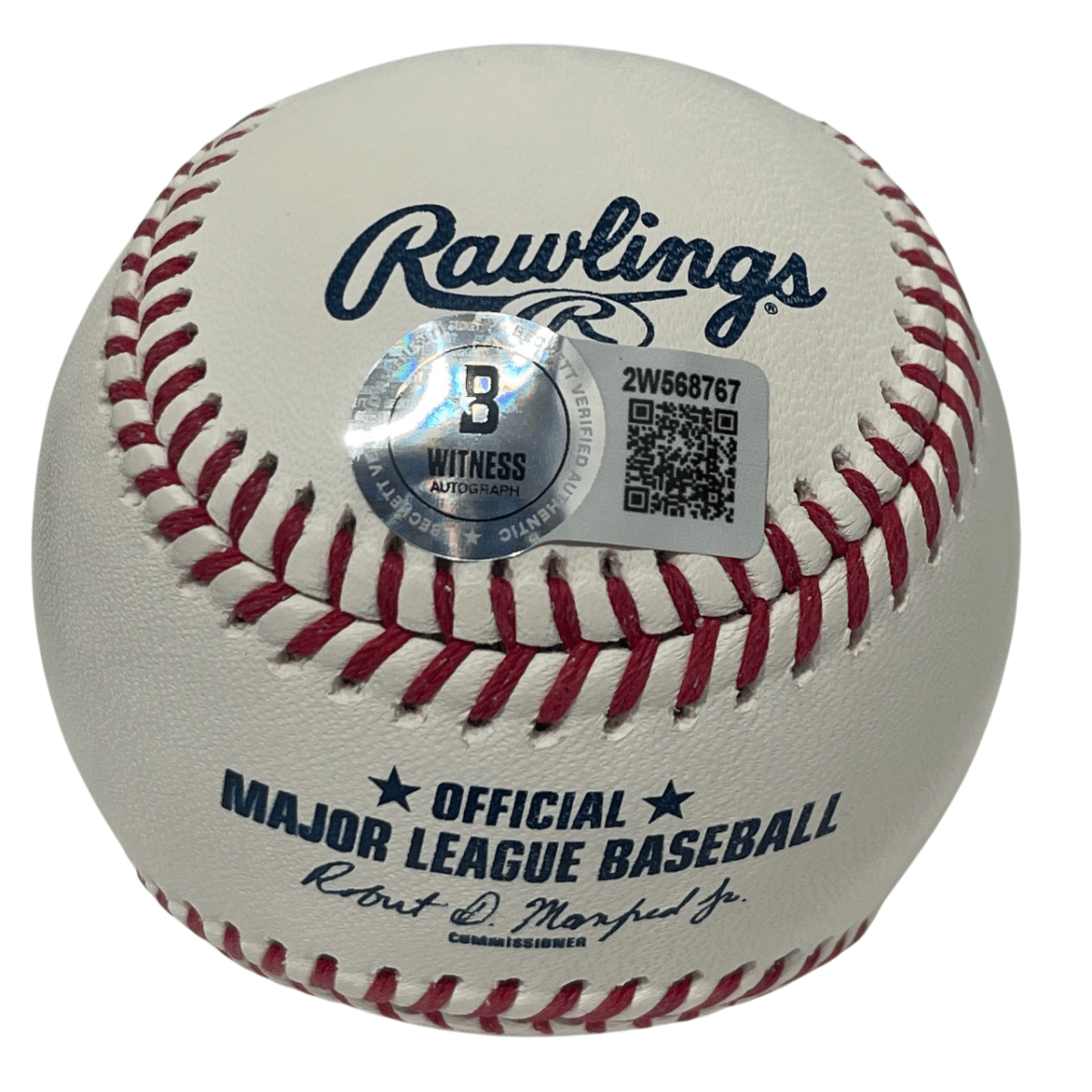 Rick Monday Signed ROMLB Baseball w/ 81 WS Champs Beckett Witness BAS COA