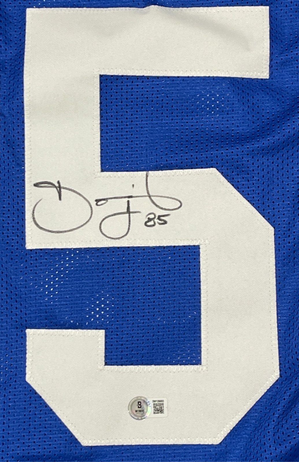 David Tyree Signed New York Giants Custom Jersey Beckett Witness BAS COA