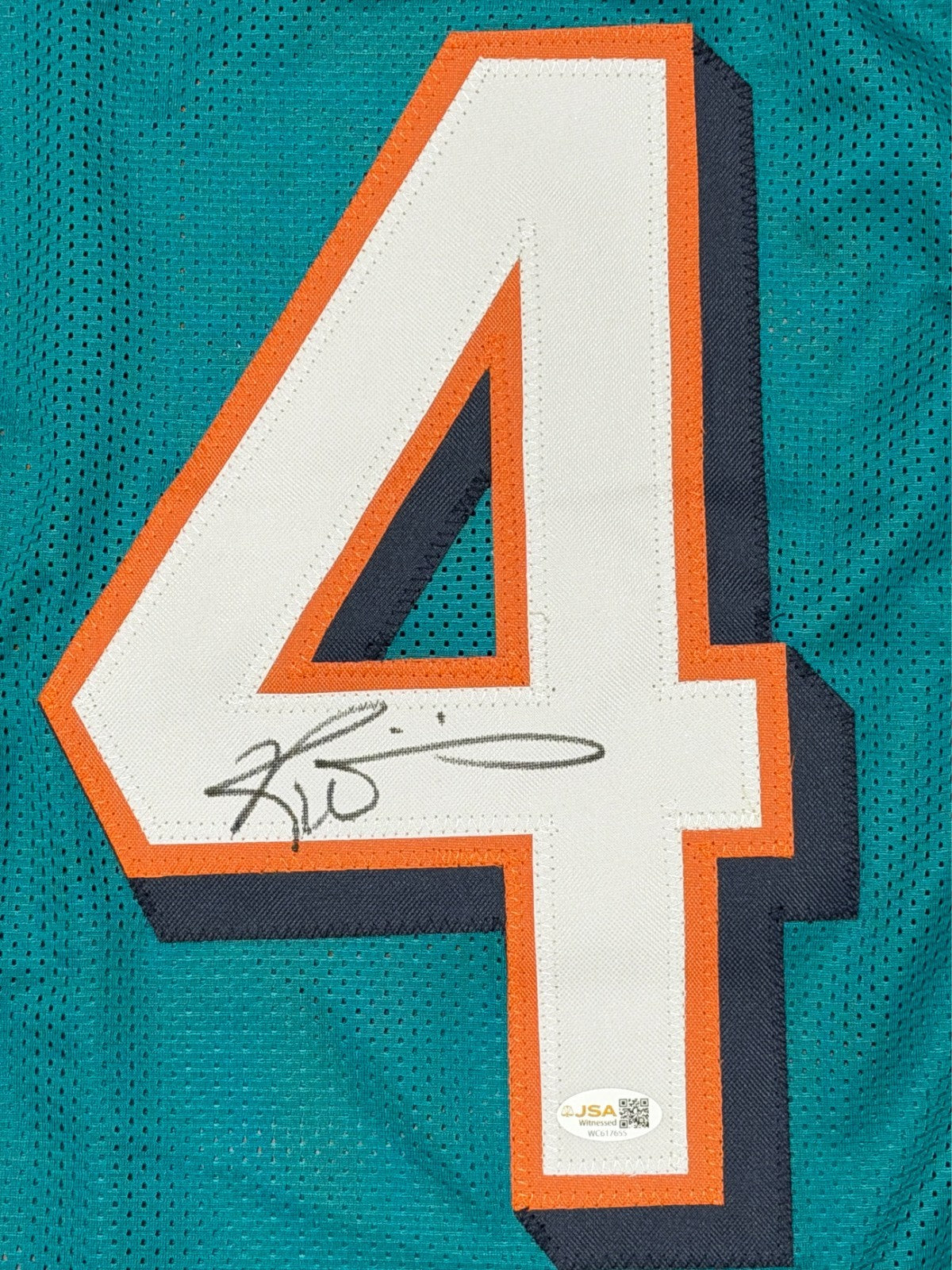 Ricky Williams Signed Autographed Miami Dolphins Custom Jersey JSA Witness COA