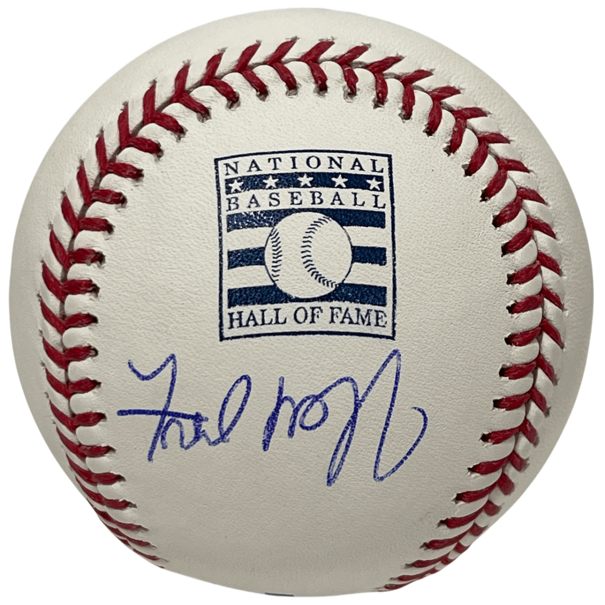 Fred McGriff Signed Autographed HOF Logo ROMLB Baseball Beckett Witness BAS COA