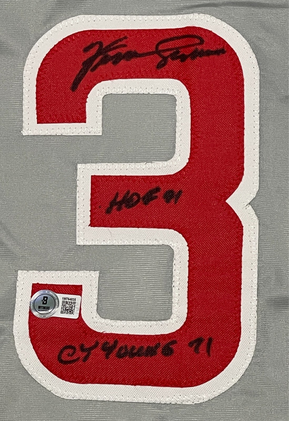 Fergie Jenkins Signed Custom Cubs Jersey w/ 2 Insc Beckett Witness BAS COA
