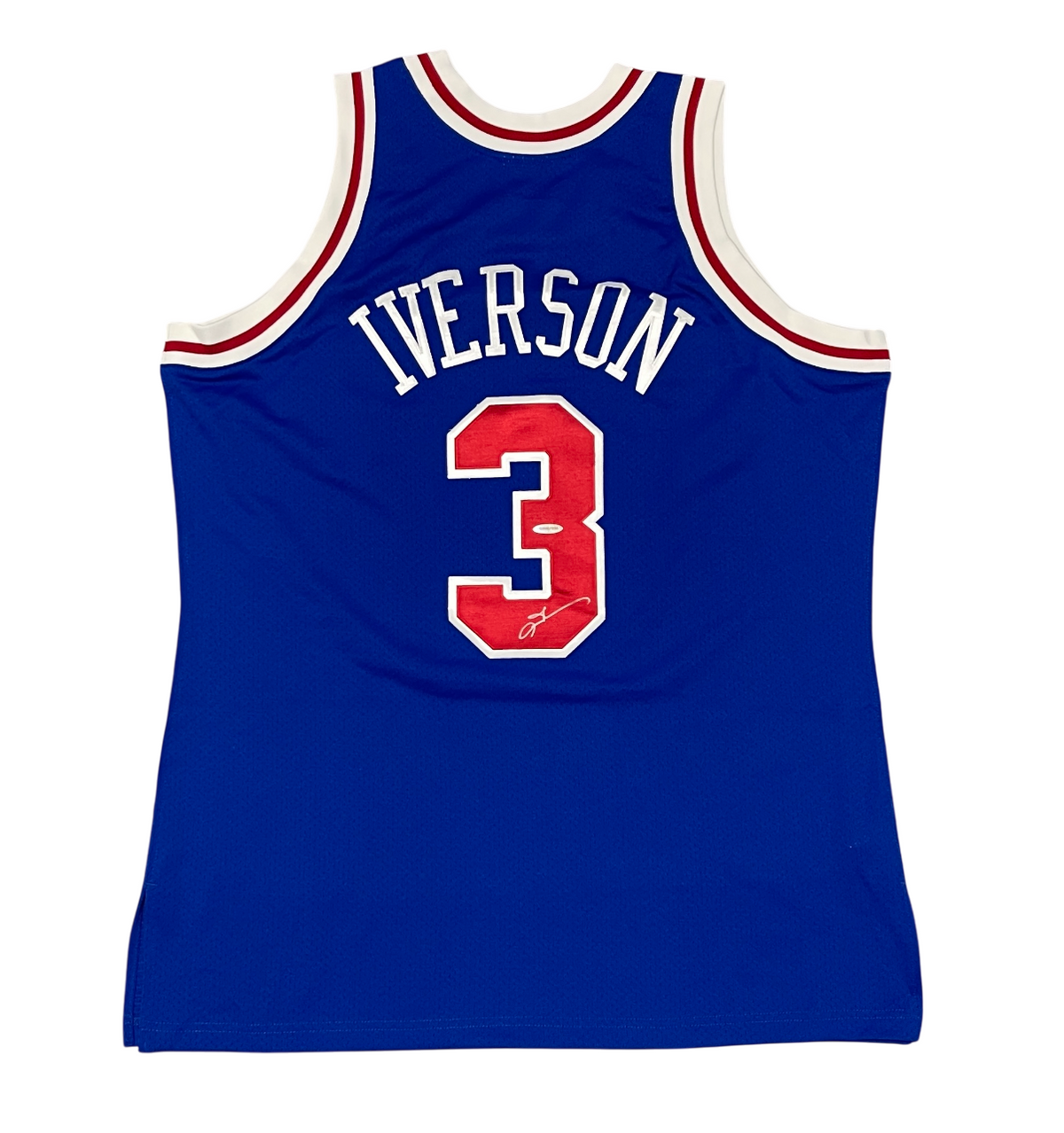Allen Iverson Signed Philadelphia 76ers 96-97 Mitchell &amp; Ness M&amp;N Jersey UDA COA