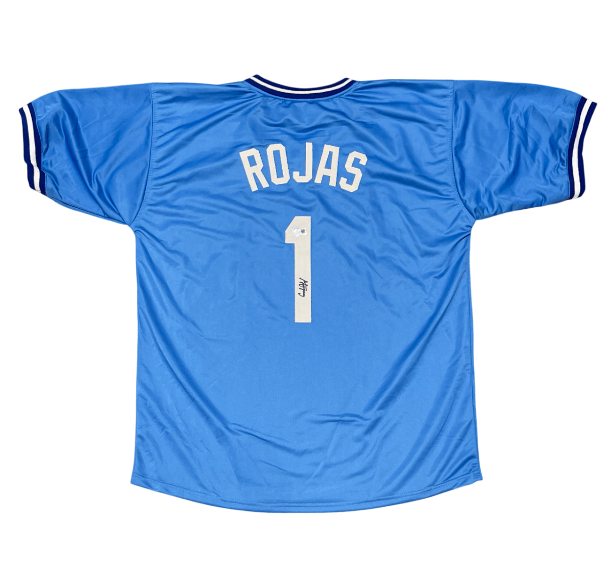 Cookie Rojas Signed Kansas City Royals Custom Jersey Beckett BAS COA