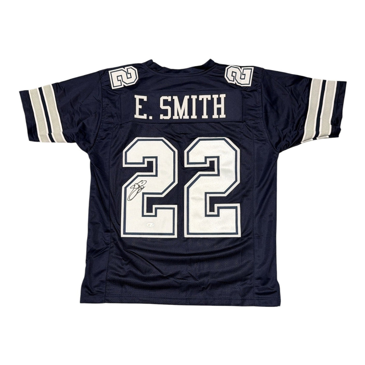 Emmitt Smith Signed Autographed Dallas Cowboys Custom Jersey JSA Witness COA