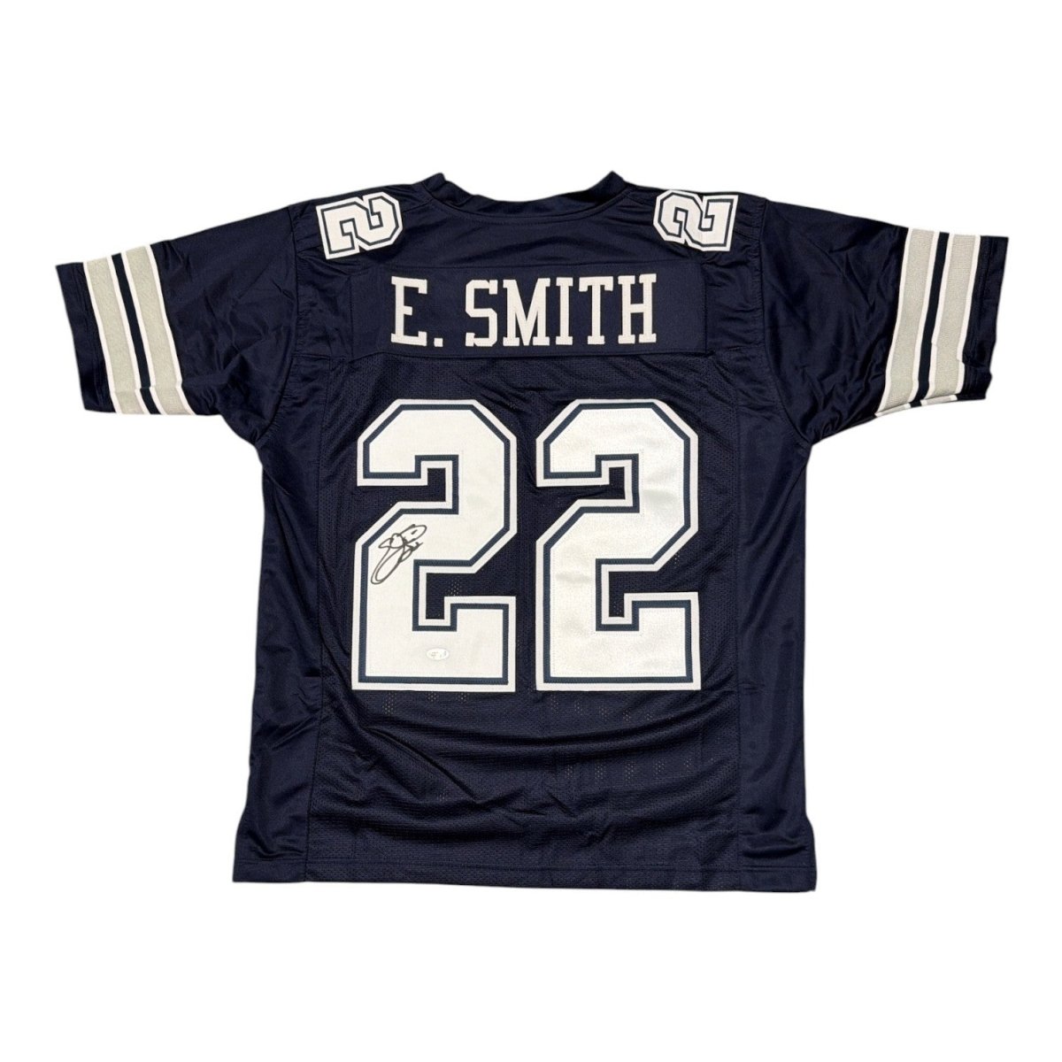 Emmitt Smith Signed Autographed Dallas Cowboys Custom Jersey JSA Witness COA