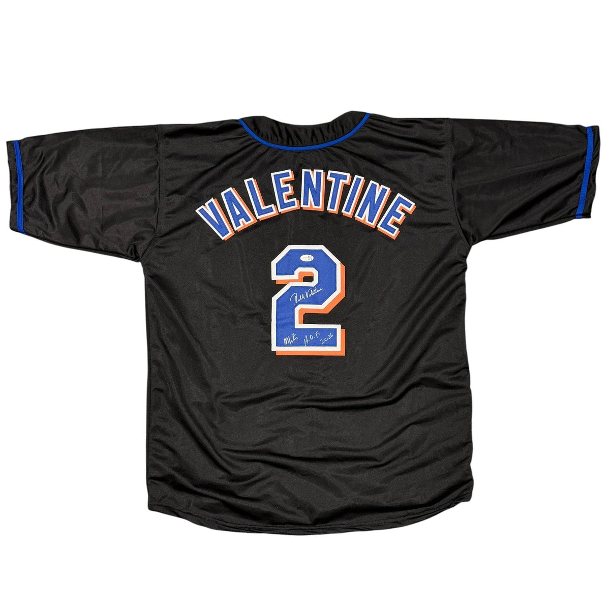 Bobby Valentine Signed Mets Custom Jersey w/ Mets HOF 2026 JSA Witness COA