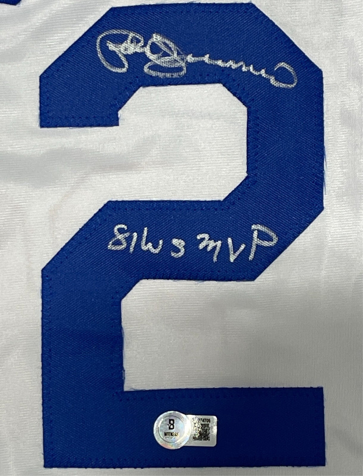 Pedro Guerrero Signed Dodgers Custom Jersey w/ 81 WS MVP Beckett W BAS COA