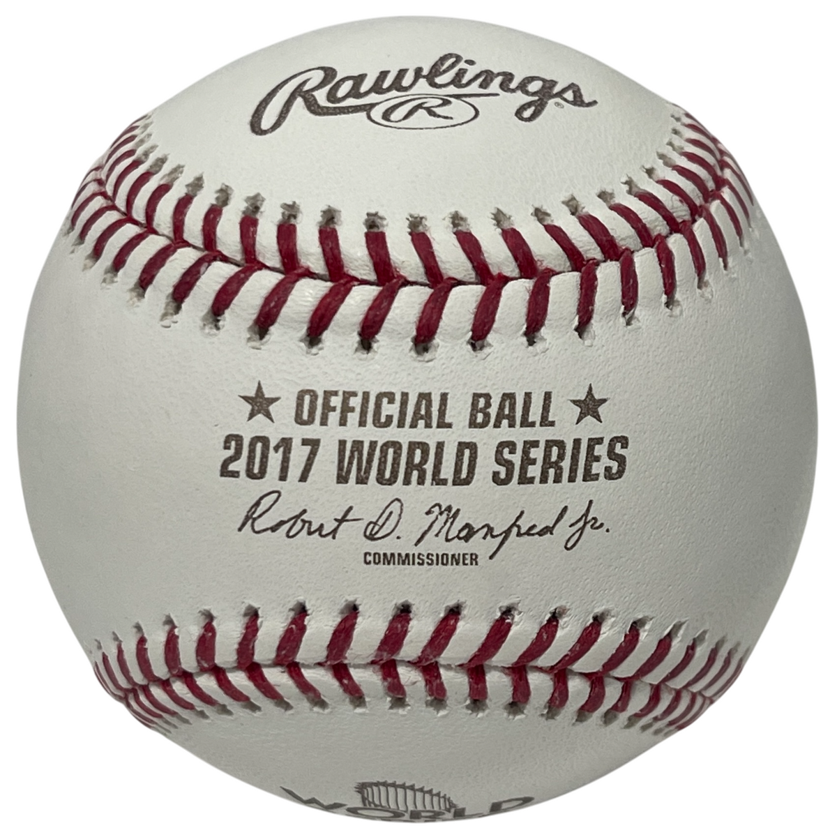 Alex Bregman Signed 2017 World Series WS Logo Baseball Houston Astros LSCM COA