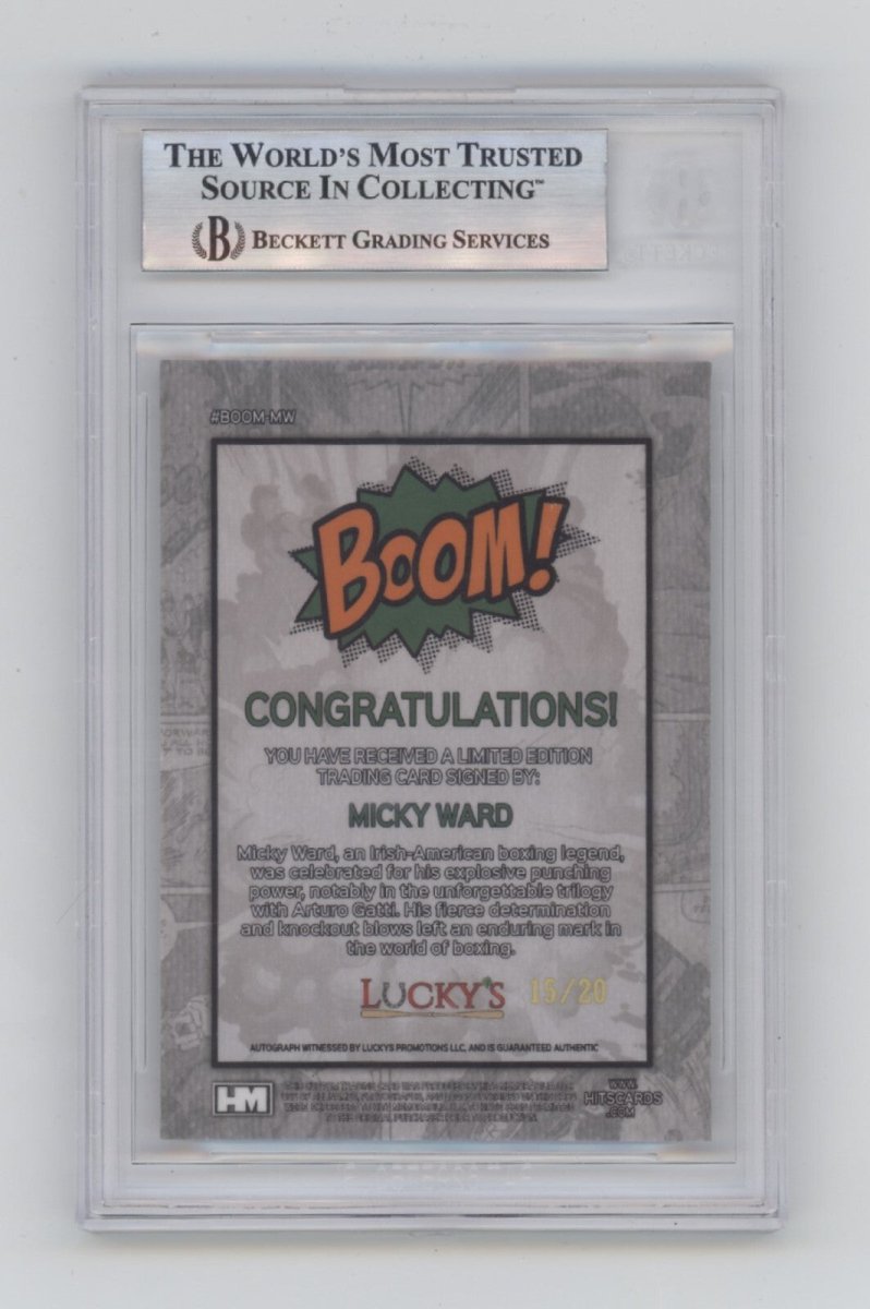 Mickey Ward 2024 Hits Memorabilia BOOM Silver #/20 Signed BGS BAS Auto Irish