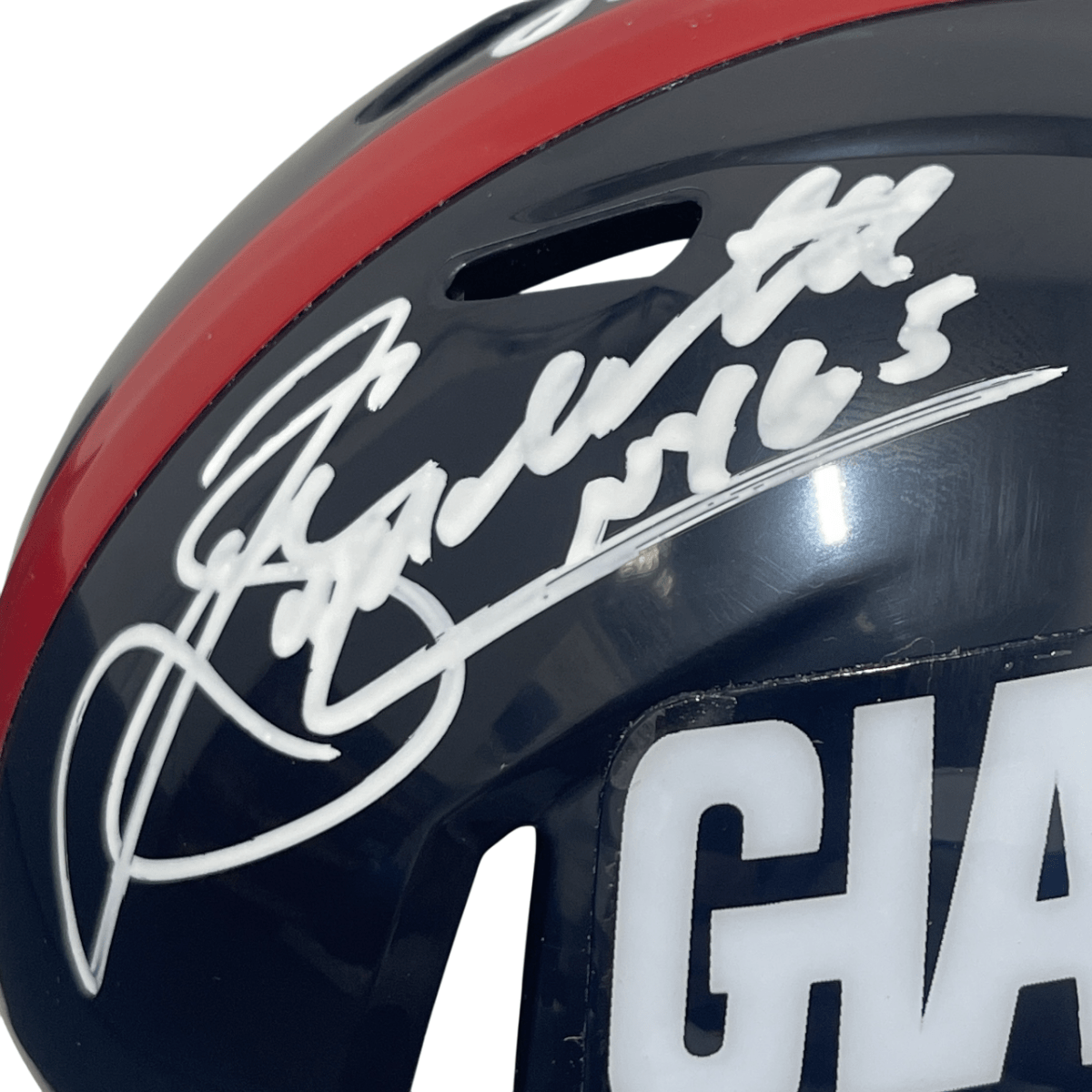 Sean Landeta Signed New York Giants TB Mini Helmet w/ 3 Insc Beckett Wit BAS COA