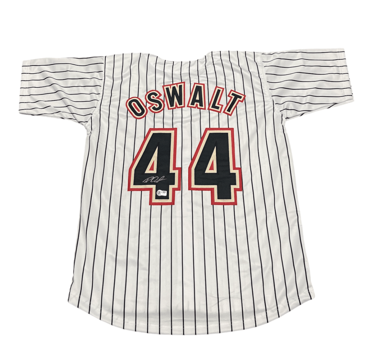 Roy Oswalt Signed Houston Astros Custom White Jersey Beckett Witness BAS COA