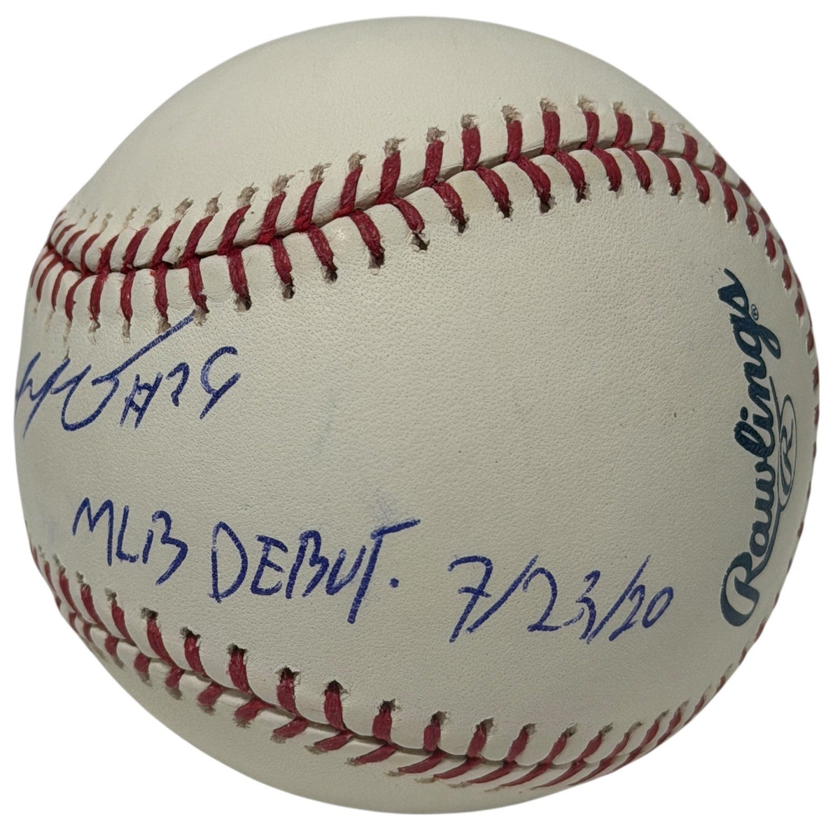 Edward Olivares Signed ROMLB Baseball w/ MLB Debut 7/23/20 LSCM COA Pirates