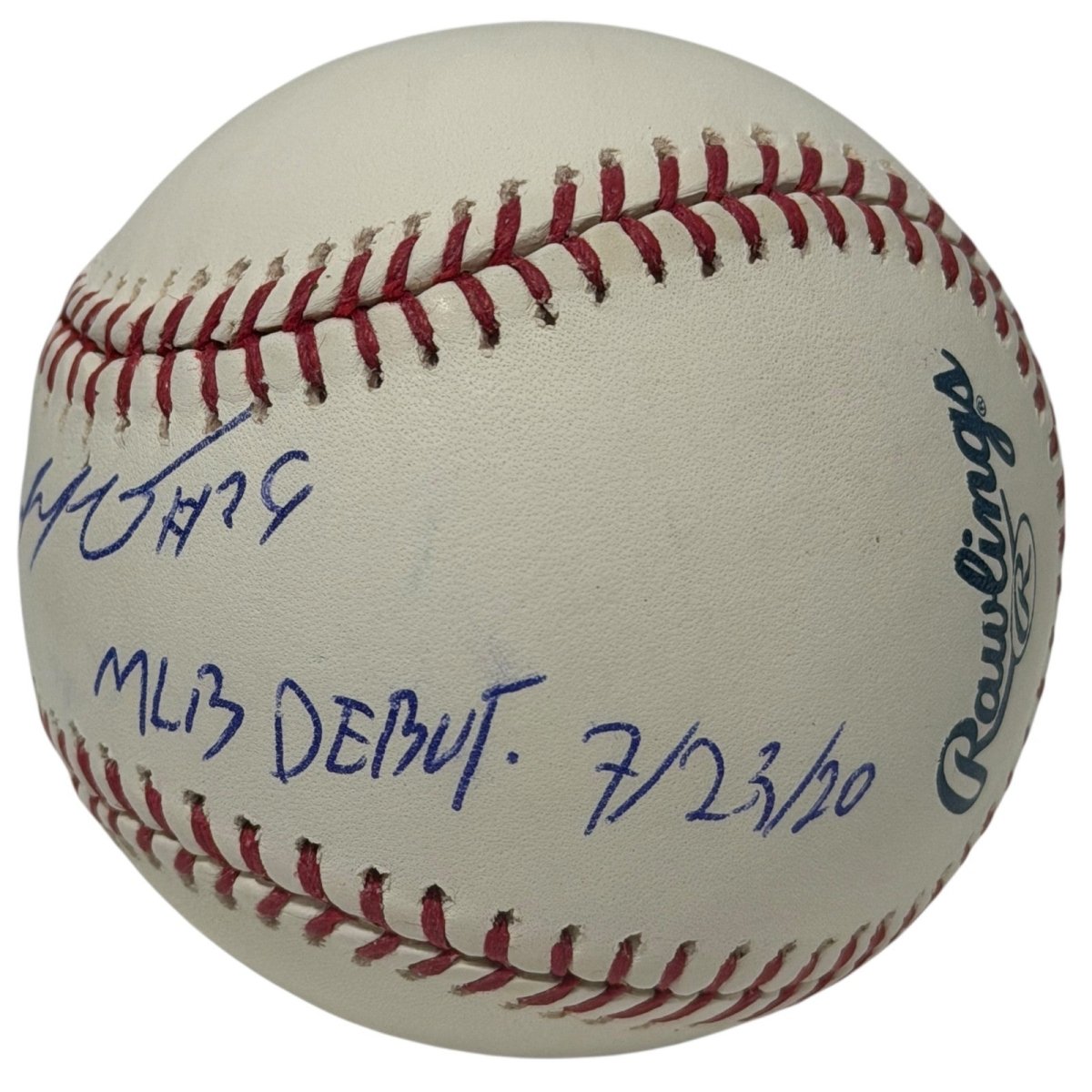Edward Olivares Signed ROMLB Baseball w/ MLB Debut 7/23/20 LSCM COA Pirates