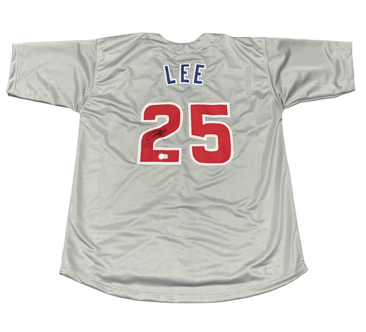 Derrek Lee Signed Chicago Cubs Custom Jersey Beckett Witness BAS COA