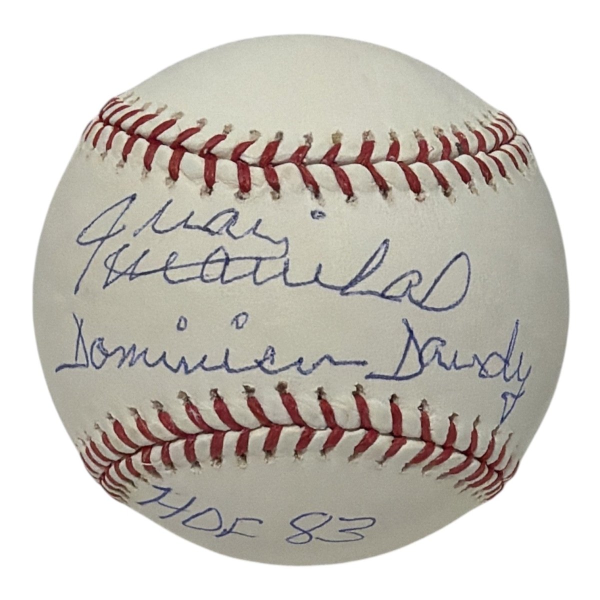 Juan Marichal Signed ROMLB Baseball w/ Dominican Dandy + HOF Insc JSA COA