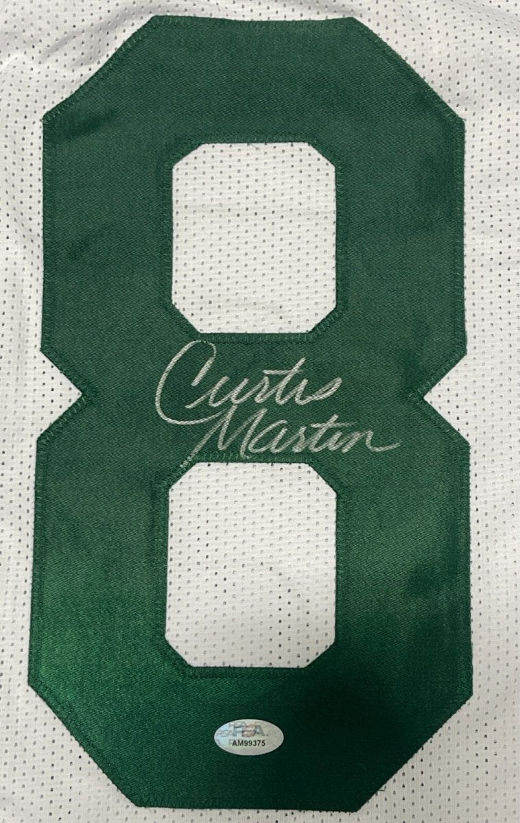 Curtis Martin Signed Autographed New York Jets Custom White Jersey PSA COA