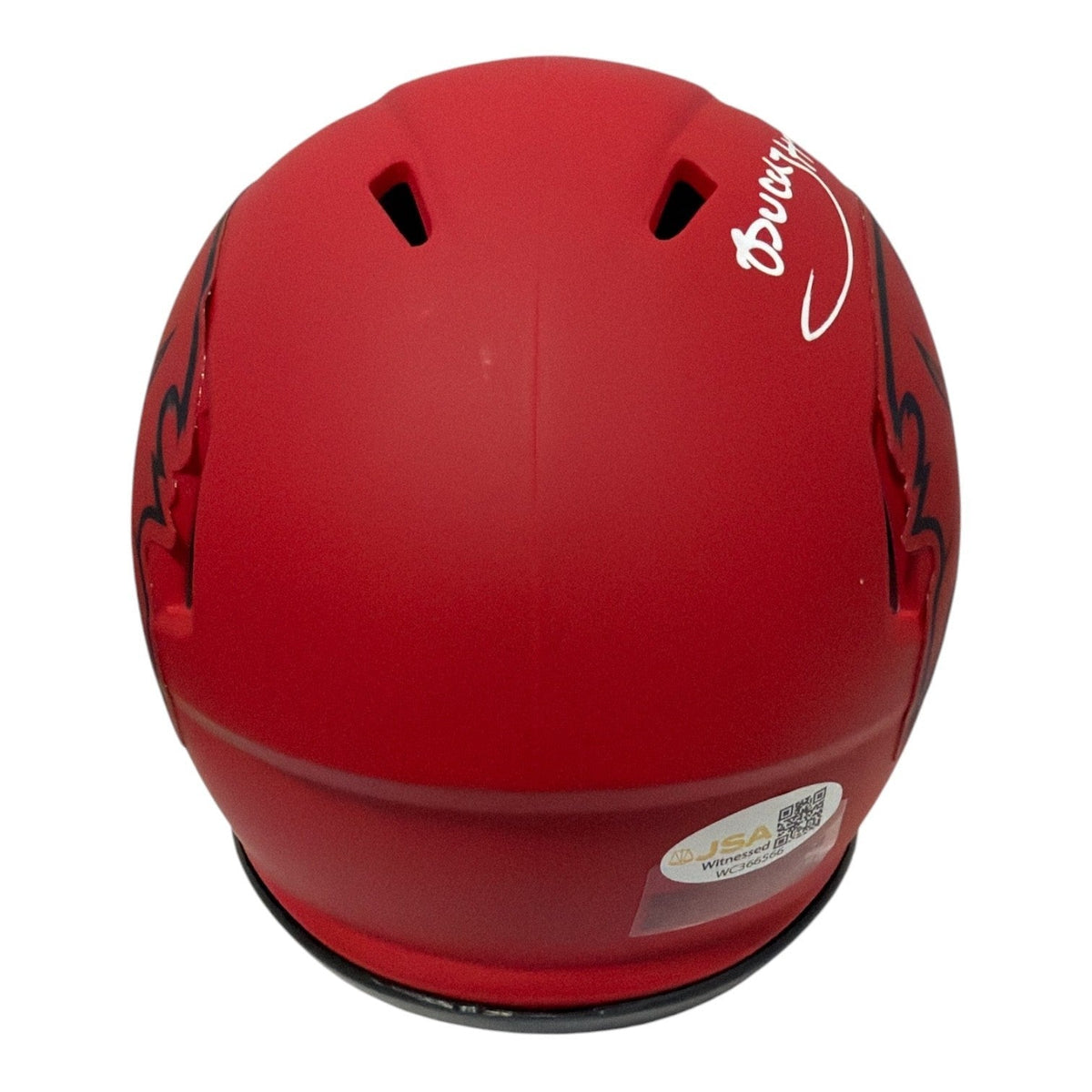 Bucky Irving Signed  Tampa Bay Buccaneers Rave Mini Helmet JSA Witness COA