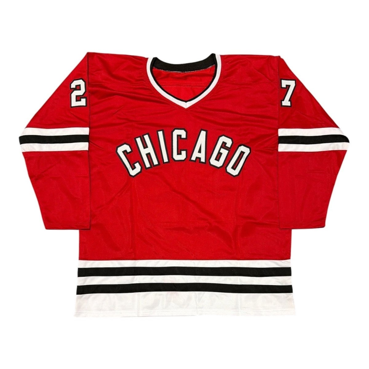 Jeremy Roenick Signed Blackhawks Custom Jersey w/ HOF 24 Beckett Witness BAS COA