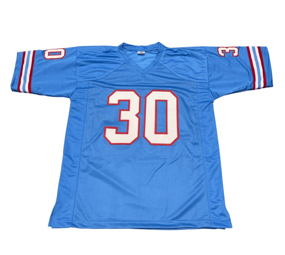 Mike Rozier Signed Houston Oilers Custom Jersey w/ 2x PB Beckett Witness BAS COA