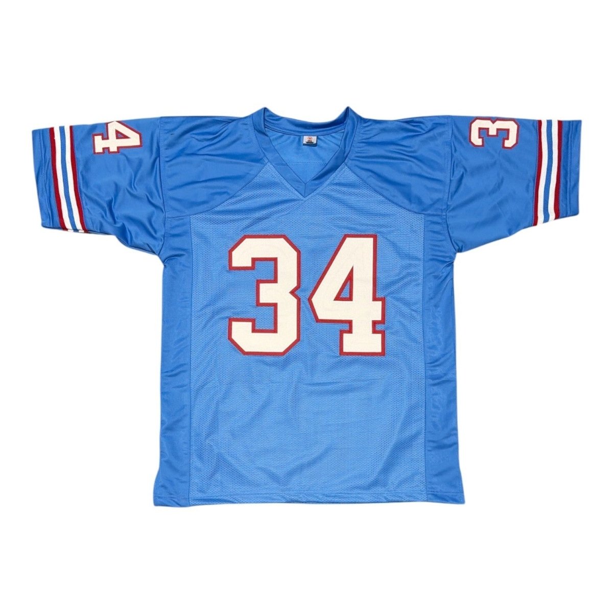 Earl Campbell Signed Houston Oilers Custom Jersey w/ HOF 91 JSA Witness COA