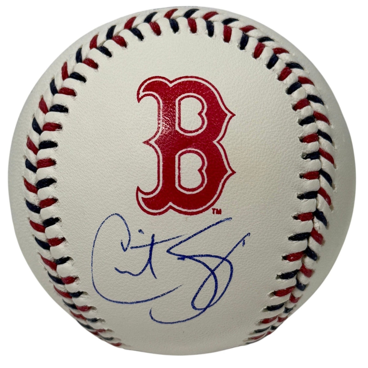 Curt Schilling Signed Autographed Boston Red Sox Logo ROMLB Baseball JSA Wit COA