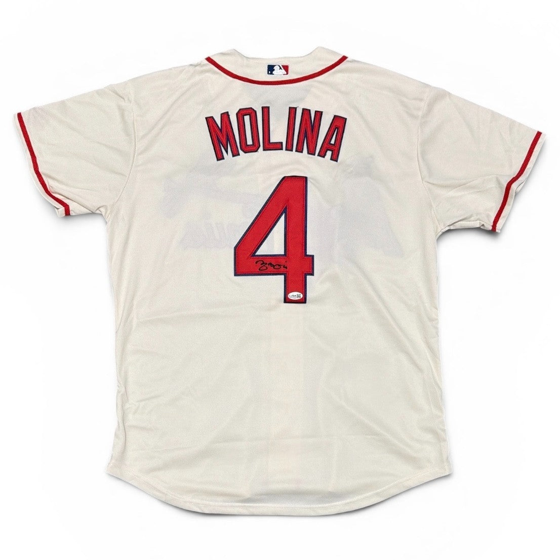 Yadier Molina Signed St. Louis Cardinals Custom Replica Jersey JSA COA