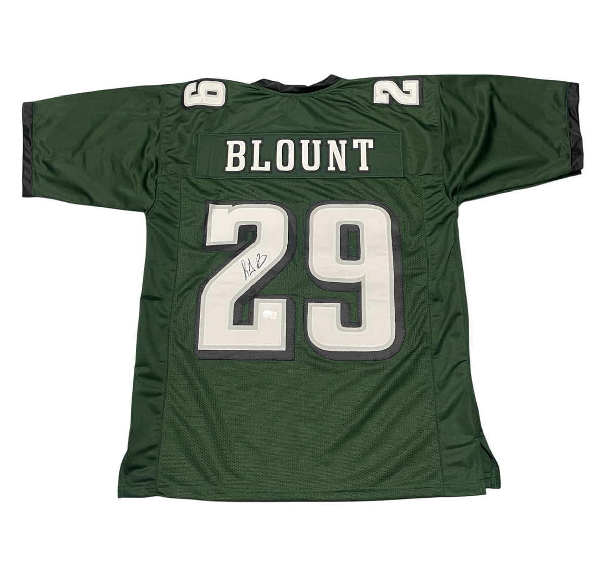 LeGarrette Blount Signed Eagles Custom Jersey Beckett Witness BAS COA