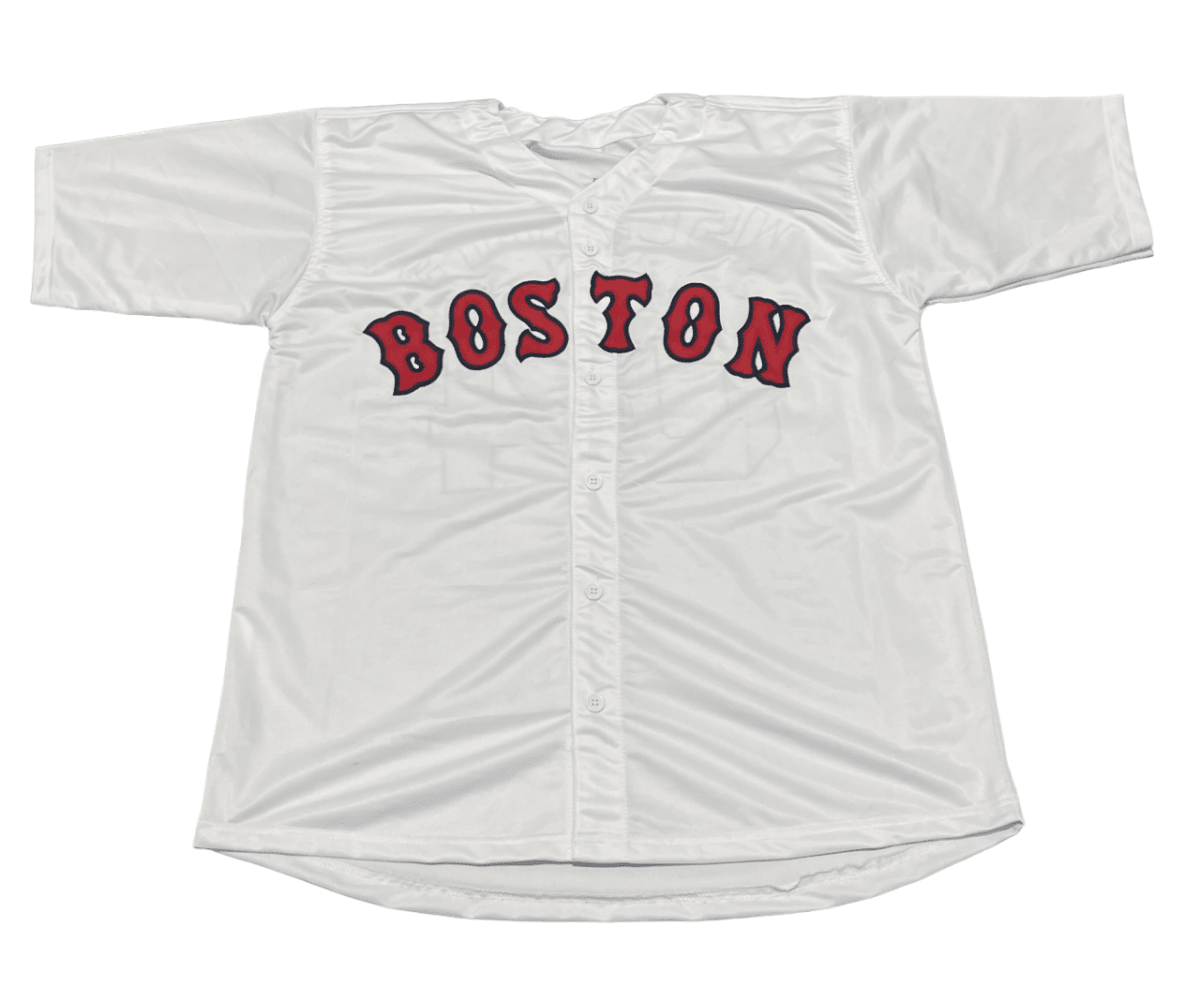 2004 Boston Red Sox Team Signed Custom Jersey w/ 10 Sigs Beckett Witness BAS COA