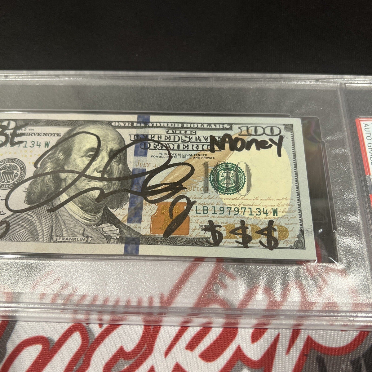 Floyd Mayweather Jr Signed $100 Bill US Currency x4 Inscriptions PSA 10 Auto C