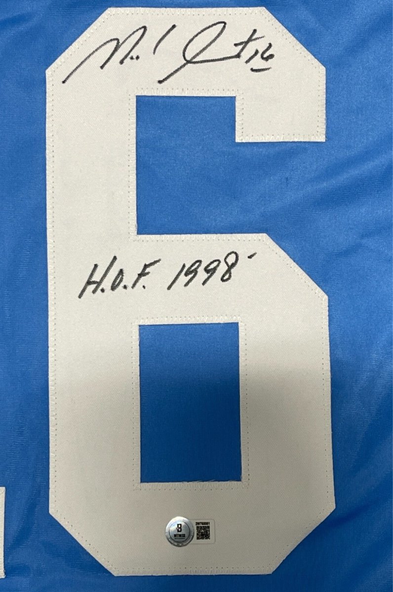 Michel Goulet Signed Quebec Custom Jersey w/ HOF 1998 Beckett Witness BAS COA