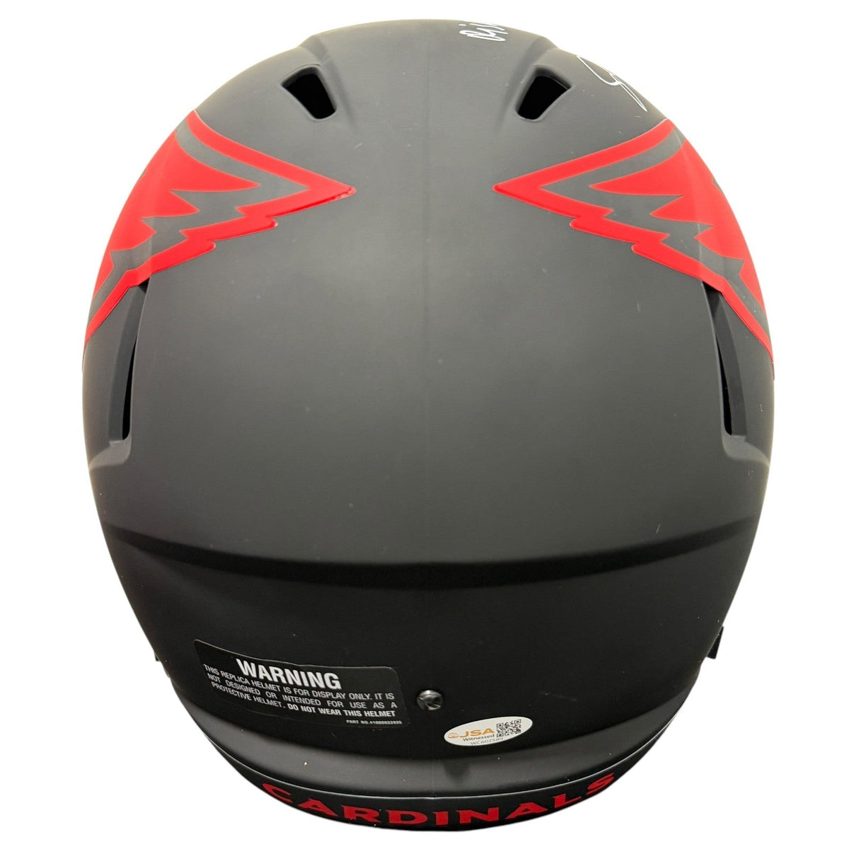 Jacoby Brissett Signed Cardinals Eclipse FS Full Size Helmet w/ Insc JSA Wit COA