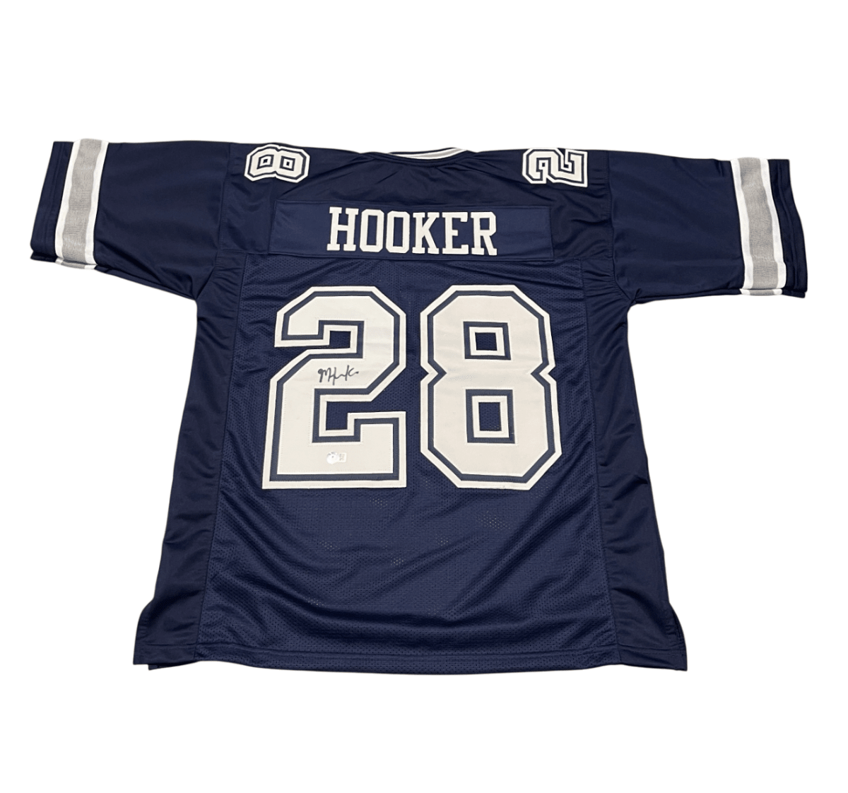 Malik Hooker Signed Dallas Cowboys Custom Jersey Beckett Witness BAS COA