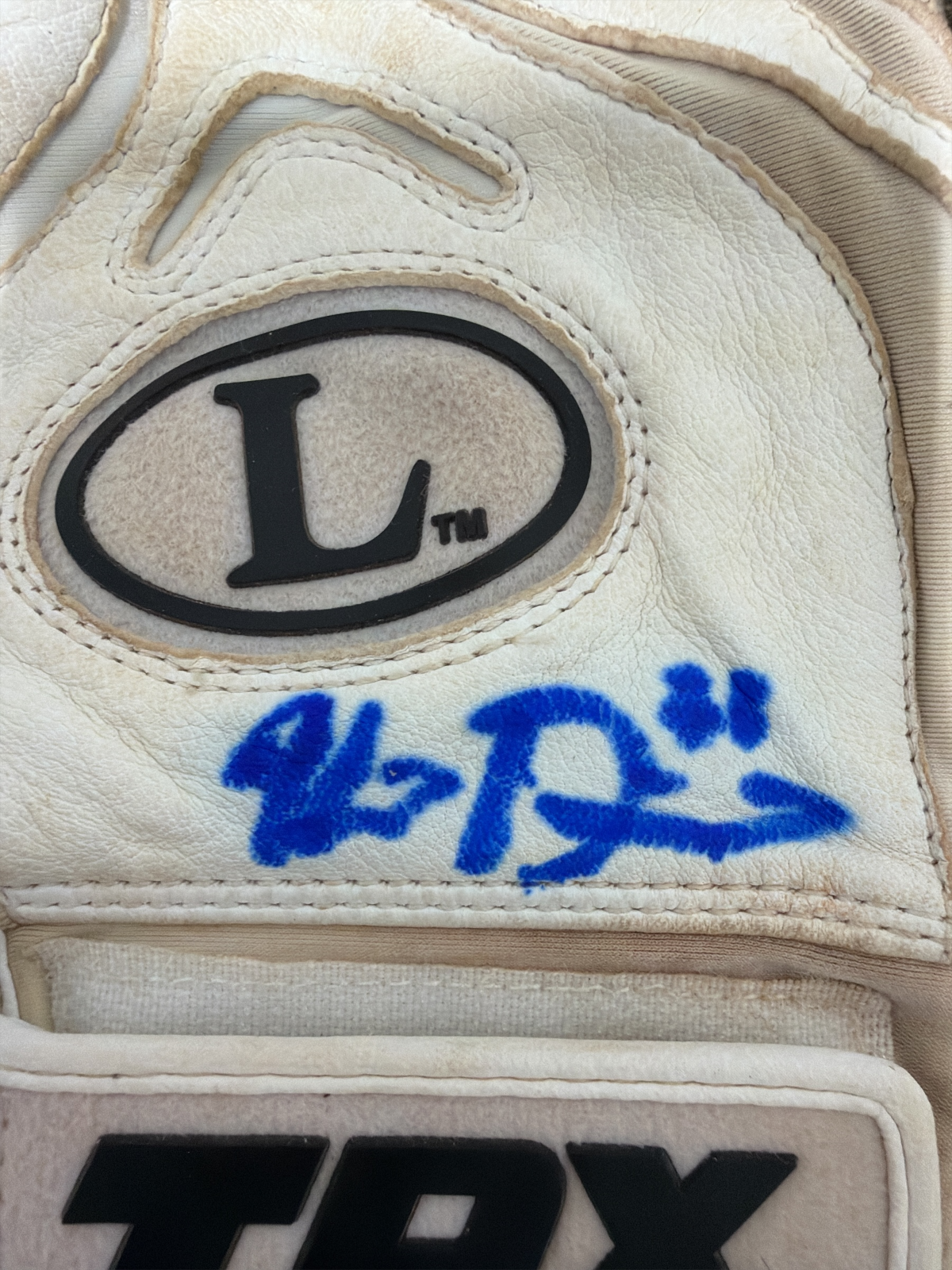 Kevin Plawecki Signed Game Used GU Batting Gloves TPX New York Mets LSCM COA