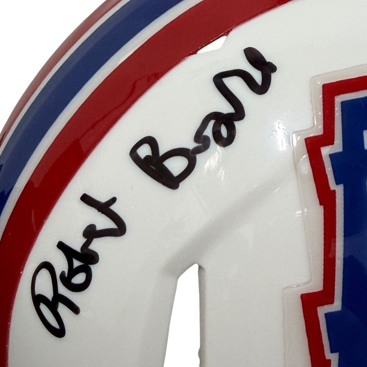 Robert Brazile Signed Houston Oilers TB Mini Helmet w/ 3x Insc JSA Witness COA