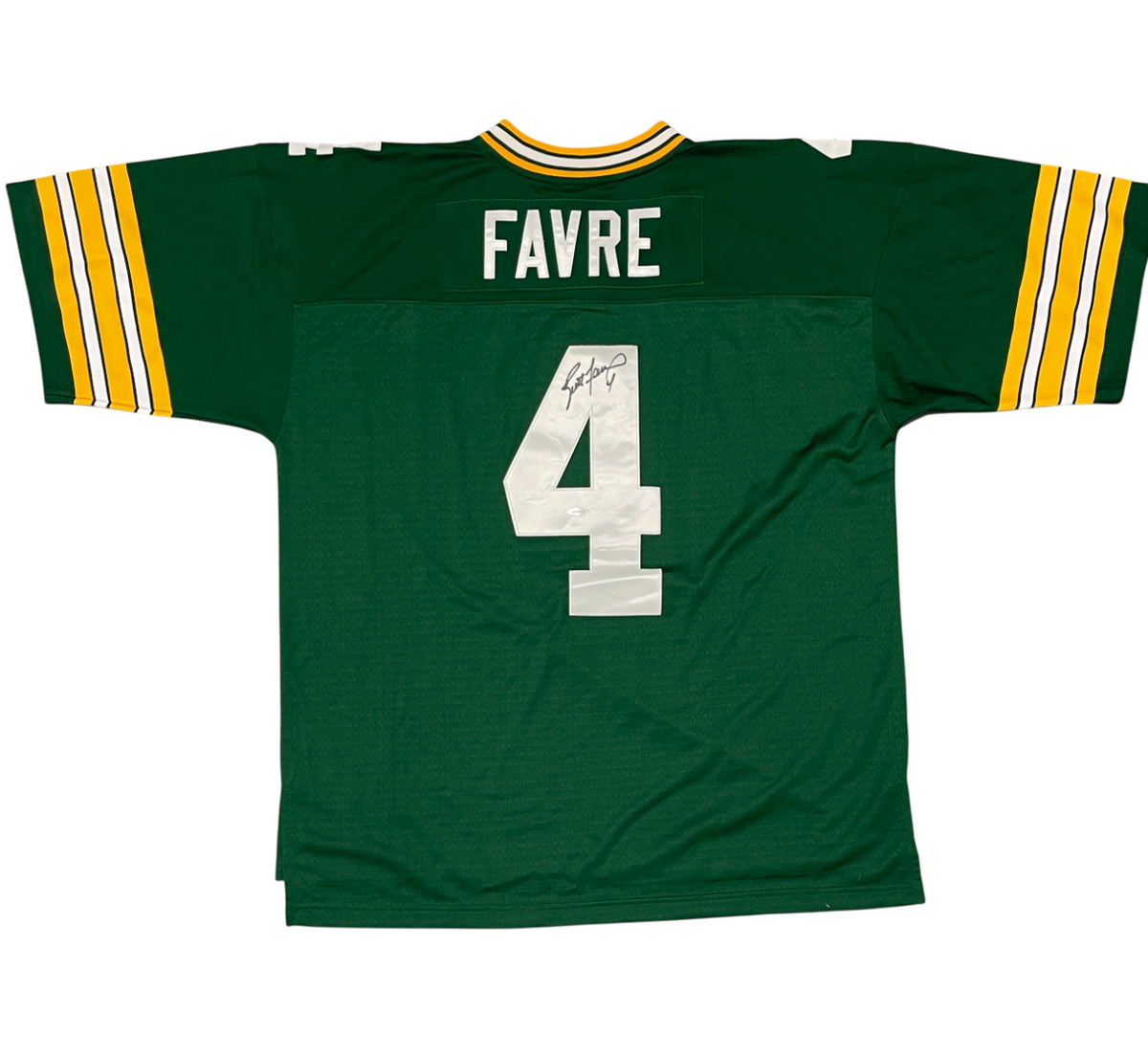 Brett Favre Signed Green Bay Packers Mitchell &amp; Ness Jersey Upper Deck UDA COA