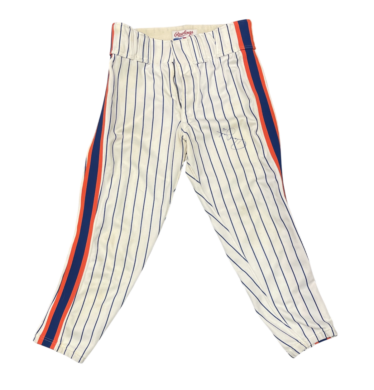 Howard Johnson Signed 1990 New York Mets Game Used Baseball Pants JSA COA Set 1